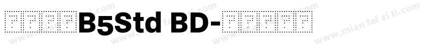 文鼎圓體B5Std BD字体转换